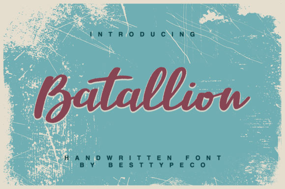 Batallion: A Handwritten Font for Editorial Impact