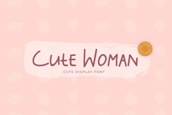 Cute Woman Font: A Handwritten Typeface for Small Business Branding