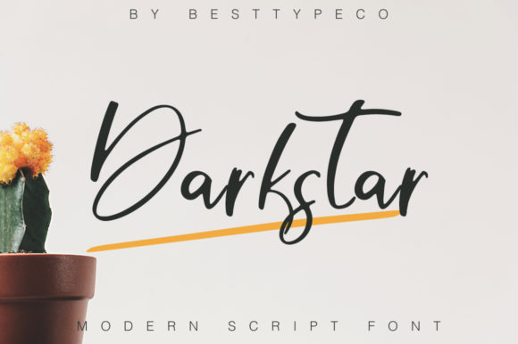 Darkstar: A Handwritten Typeface for Editorial Warmth