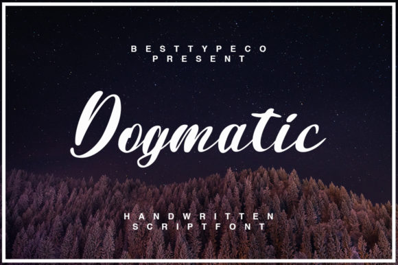Dogmatic Font: A Handwritten Typeface for Editorial Design