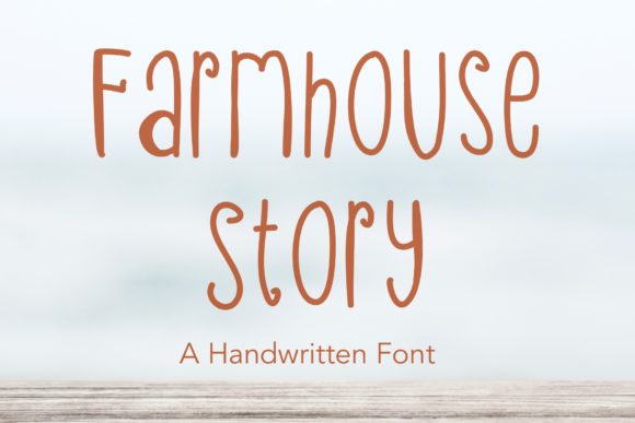 Farmhouse Story: A Handwritten Font for Makers