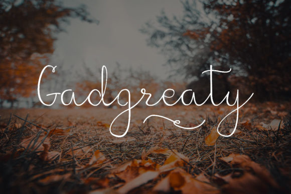 Gadgreaty Font: A Sweet Script for Handmade Brands