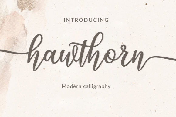 Hawthorn Font Review: A Script Typeface for Editorial Design