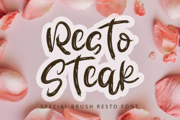 Resto Steak: A Relaxed Script Typeface for Editorial Design